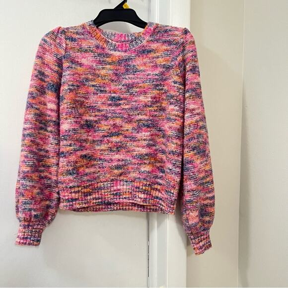 J. Crew Space-Dyed Puff-Sleeve Sweater Size Small - Picture 5 of 12